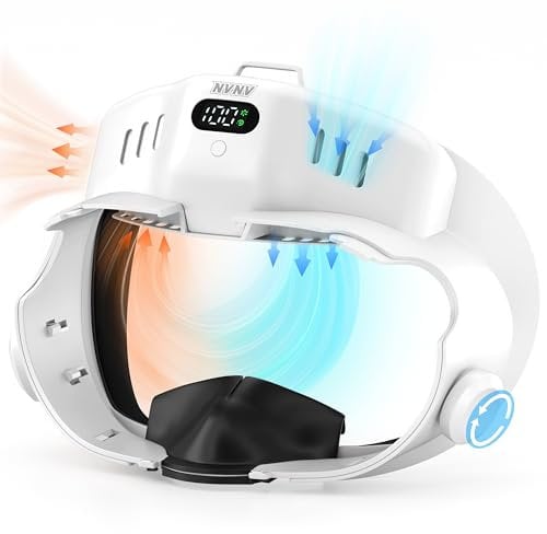 Quest3 Fan,VR Cooling Fan Compatible with Meta Oculus Quest 3,Quest 3 Accessory for Anti Fog FAN, 3-Gear Independent Dual Turbo Cooling Fan with Dedicated Air Channels