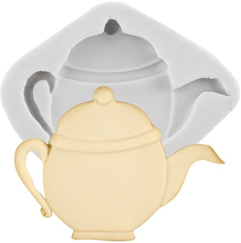MINFEIDMS Mini Teapot Silicone Fondant Mould Teapot Chocolate Mould for Cake Decorating Cupcake Topper Gum Paste Candy Polymer Clay