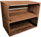 Lermowood Holzkisten Reg 2er Set 50 x 20 x 30cm Eiche | Dekokisten aus Holz Massive Holzkiste Regalkiste Weinkiste