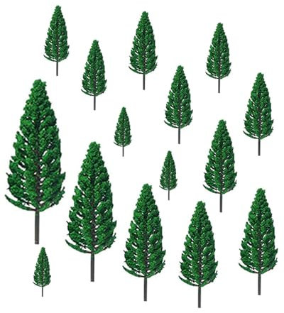TPZORJX modellbau bäume,15 Stück miniatur deko, Modell Bäume, Bäume Landschaft Diorama Baum Architektur Bäume, für DIY Landschaft, Mini Landschaftsgestaltung Deko Baum Miniatur Bäume Modellbau Bäume