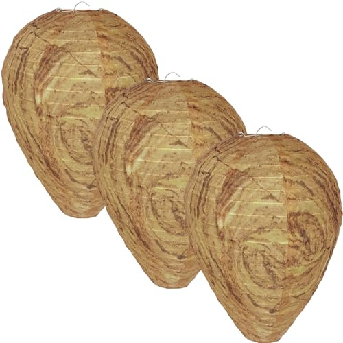 SSKHE 3er Set Bienenabwehr-Laternen, wasserdichte Wespenködernester, Sicher & Umweltfreundlich für Schädlingsbekämpfung in Gärten, Höfen, Balkonen & Campingplätzen