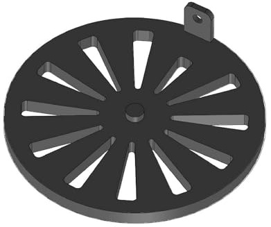 Kaminrost/Ascherost Rund Ø 170 x 10 mm passend für Hark ** Kaminöfen inkl. Modellübersicht - Ascherost Kamin aus massivem Stahl - Feuerrost feuerfest & hitzebeständig
