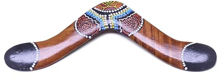 Bumerang Wide Tip - Robustes Holzdesign mit breiten Spitzen (40 cm)