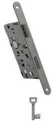 Fiducia Einsteckschloss BB 55/72 für Zimmertüren, Buntbart Türschloss DIN Rechts/Links, 8 mm Drückernuss, Hinterdornmaß 25 mm, Metall Innentür Schloss Ersatzschloss Made in Germany (Links)