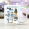 Wandtattoo-Loft® Bedruckte Keramiktasse 2 maritime Möwen am Ostsee Strand in Warnemünde Moin, Moin/beidseitig/Tasse/Becher/Spülmaschinenfest/Kaffeetasse mit Motiv