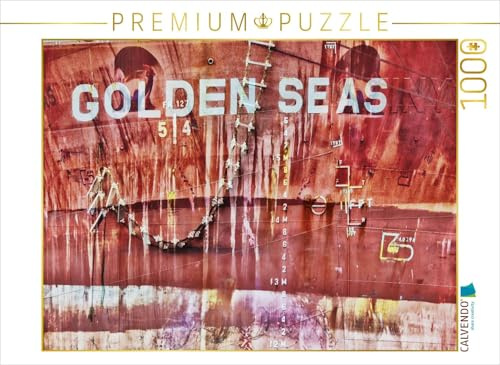 CALVENDO Puzzle Detailaufnahme der Golden Seas - Massengutschiff | 1000 Teile Lege-Größe 64 x 48 cm Foto-Puzzle für glückliche Stunden