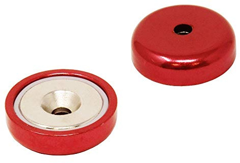 Rot Ein Typ Neodym Pot Magnet Für Kunst, Handwerk, Modellherstellung - 32mm Durchmesser - Pack von 40