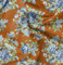 Soimoi Orange Poly Georgette Stoff Blutter & Begonie Blumen- Stoff Meterware 52 Zoll breit