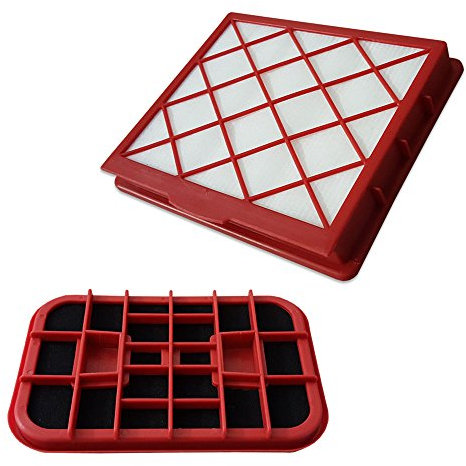 PakTrade Set di Filtri Filtro HEPA + Filtro a Carbone per Aspirapolvere Lux 1, Lux1, Classic, Royal, D 820, D820, Staubcontainer