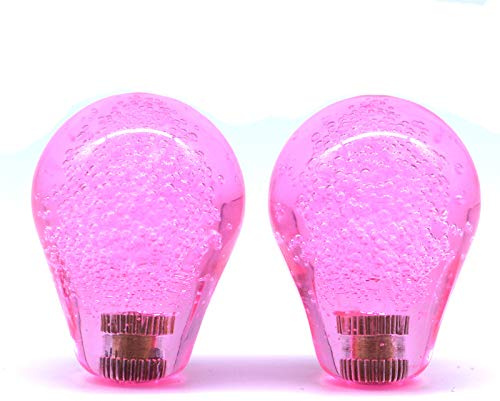 Arcity 2 Pieces Arcade Joystick Bat Top Big Head Oval Handle Knob American Type Crystal for Zippy SANWA SEIMITSU Arcade1up Machine Console Cabinet Pink New