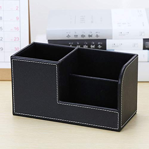 Schreibtisch Organizer Ordnungssystem Tisch Leder Stiftehalter Stiftebox Stifteköcher Multifunktionale Bürobedarf