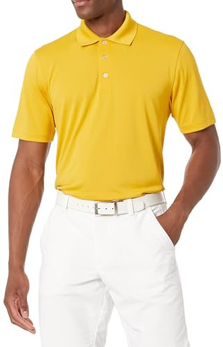 Amazon Essentials Men's Regular-Fit Quick-Dry Golf Polo Shirt - Discontinued Colours, Golden Yellow, XS