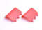 2 Pack of Replacement Battery Cover Door for Xbox One and Xbox One S Controller Battery Back Shell Repair Part Compatible with Xbox Wireless Controller (Red)