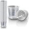 20pc - RE-GEN 60ml Graduated Clear Reusable Measuring Cups Pots Container Beaker Tubs - Ideal for Medicine, Kitchen Cooking, Catering, Medical Lab, Home