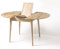 Nordic Story Esstisch Scandi 6 (rund, ausziehbar) • Tisch für Küche, Esszimmer & Wohnzimmer • Massivholz (Eiche) • Eiche Gebleicht • Runder Ausziehtisch (93-123 x 93 x 75 cm)