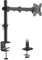 ERGOMAKER Monitor Halterung für 13-27 Zoll Bildschirm, Monitor Tischhalterung Höhenverstellbar Neigbar Schwenkbar Drehungbar, 8 kg, VESA 75x75 / 100x100, Schwarz
