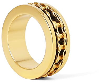 Goldene Kette Hahn Ringkette Eichel Ring Edelstahl Männlicher Sex Ring Hahn Käfig, Penisringe (Size : 30mm)