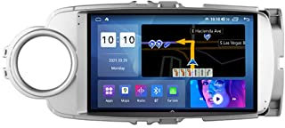 Eouyt Android 10,0 Autoradio 2 DIN Radio SAT NAV per Toyota Yaris Vios 2012-2017 Navigazione GPS Autoradio con Doppio Schermo Tattile Autoradio Android da 9 Pollici con GPS+WiFi+Bluetooth+Radio FM