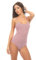 Magi Body pour femme | Body avec bretelles spaghetti – S M L XL Sous-vêtement coupe optimale, Rose cendré, XXL