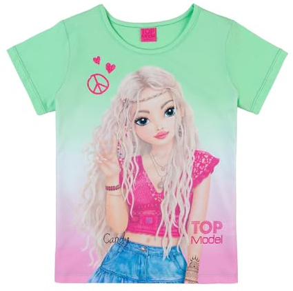 Top Model Mädchen T-Shirt mit Candy 75002 grün