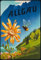 mrdeco Metall Schild 12x18cm gewölbt Urlaub Retro Plakat Allgäu und Kleinwalsertal Blechschild