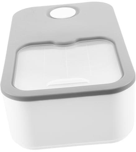 Cabilock Contenitore per la biancheria con coperchio scorrevole, lavabile in lavastoviglie, dispenser in plastica, per pastiglie per la biancheria, portabiancheria