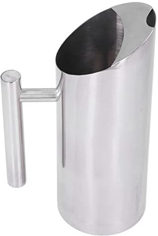 LeGDOr Brocca per Acqua in Acciaio Inossidabile, brocca per Acqua da 1 litro / 33,8 Once Brocca per Acqua Potabile Fredda con Manico per caraffa per tè Freddo, Bar, Ristorante di casa