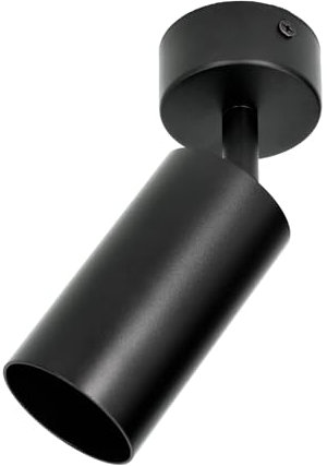 Jandei - Aplique Foco Giratorio y Ajustable para Techo o Pared. Orientable Perfecto para Cocina, Dormitorio, Sala...Bombilla GU10 No Incluida. (Negro)