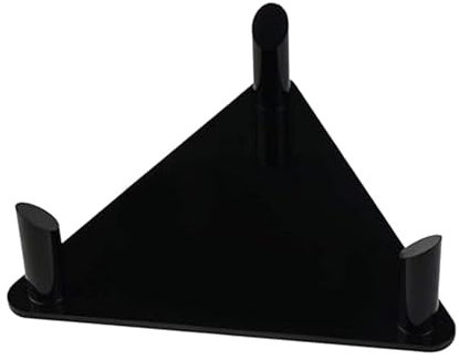 Perfeclan Kicking Tee Halter American Football Display Ständer, Ballhalter Ballständer für Fußball Bowling Ball Volleyball Rugby Ball, Schwarz 13 x 3.7 cm