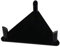 Perfeclan Kicking Tee Halter American Football Display Ständer, Ballhalter Ballständer für Fußball Bowling Ball Volleyball Rugby Ball, Schwarz 13 x 3.7 cm