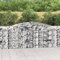 hochbeet wpc,blumenkasten mit wasserspeicher,Gabionen mit Hochbogen 20 STK 400x50x100/120cm Verzinktes EisenGeeignet für Garten, Terrasse, Schlafzimmer, Wohnzimmer