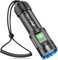 HECLOUD Scuba Diving Flashlight with Rechargeable Power 2500 Lumens Underwater Flashlight 328ft IPX8 Waterproof 4 Modes Scuba Dive Light with Charger for Deep Sea Snorkeling (Black)