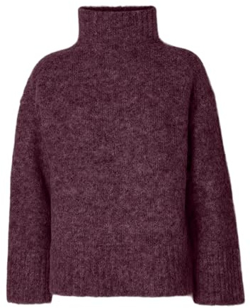 SELECTED FEMME Female Pullover mit hohem Kragen Wollmix | High-neck jumper
