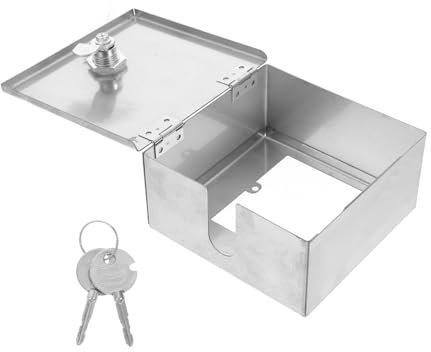 Scatola Elettrica in Acciaio Inossidabile 86Mm Con Serratura Anti-Furto E Protezione Splashproof Per Presa Di Ricarica Scooter Elettrico E Interruttori Sicuri