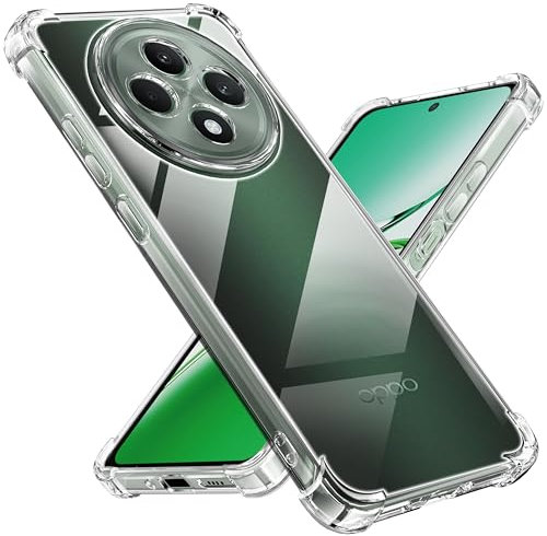 Tentoki hülle für Oppo Reno 12 FS 5G / Oppo Reno 12 F 5G,[Nie Vergilbung] hülle TPU handyhülle Schlanke Stoßfeste Anti Kratzt Transparent Case