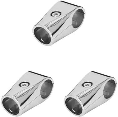 Set di 3 morsetti a T con diametro interno da 25 mm, per recinzioni, barche, impalcature