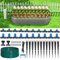 Bonviee 65FT Drip Irrigation System with Quick Connector- New Automatic Drip Irrigation Kits Garden Watering System for Raised Bed Garden Greenhouse with 1/4'' Tubing, Drip Emitters, Connectors