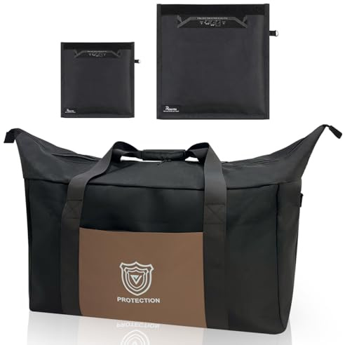 Große Faraday-Tasche, Large Faraday Bag EMP, Reisetasche, Faraday-Tasche für Computertürme und XL-Elektronik, Faraday-Reisetasche in Militärqualität zur HF-Abschirmung und Signalblockierung