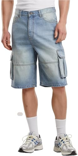 Urban Classics Relaxed Denim Cargo Shorts