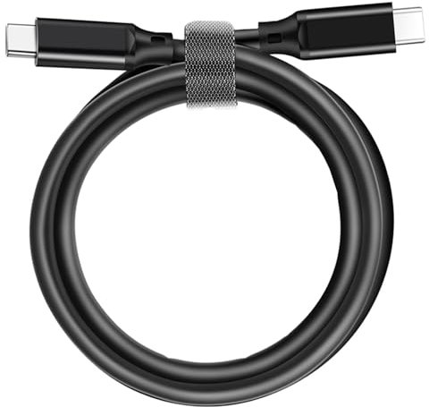 240W USB 3.2 Gen 2X2 Display Monitor Link Data Transfer Video Cable for Lepow Z1 15.6 In, InnoView, ASUS ZenScreen, KYY, Cocopar, Arzopa, AOC, ViewSonic Portable Monitor HDR Outputt Charger Power Cord