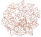 HOMSFOU 20 Pièces Trombone Paper Colored Paper Métal Rose Gold