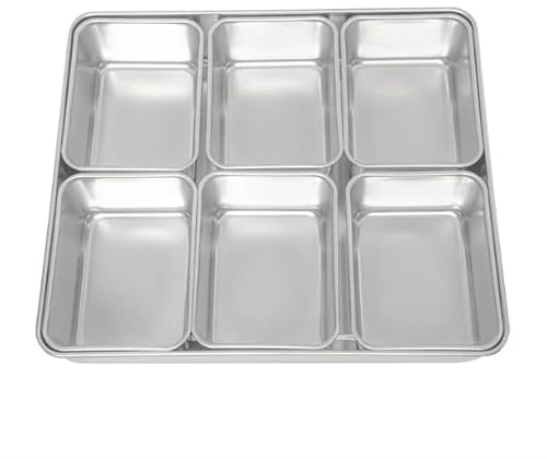 Clover Kitchenware Japanese Yakumi Pan Condiment Holder 6 Large Insert, 285x330x60 mm | Compact 285x330x60 mm frame holds six large condiments neatly, ideal for organized commercial foodservice setups.