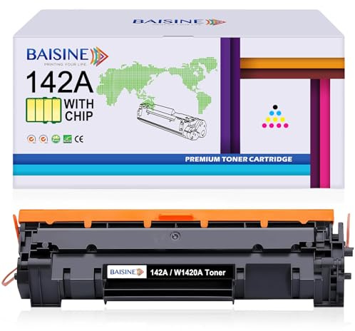 BAISINE 142A Toner Mit Chip Kompatibel für HP 142A W1420A Schwarz Toner | 142X W1420X für HP LaserJet M110 M110W, LaserJet MFP M140W M140 Drucker