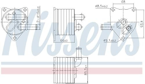 NISSENS 91512 Oil Cooler Automatic Transmission Aluminium
