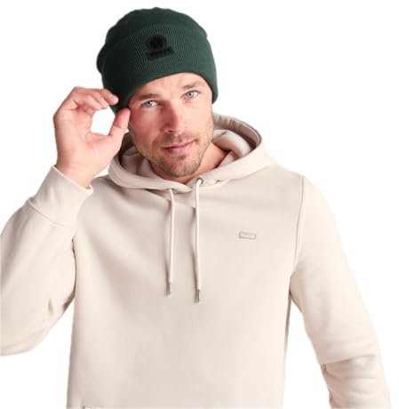 TOG24 Eastburn Unisex Knitted Beanie Hat, Ribbed Knit Winter Hat with Turn Up, Woolly Hat Made for Warmth and Comfort