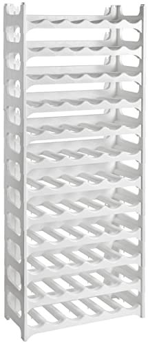Grizzly Flaschenregal - modulares, stapelbares Design für 72 Flaschen, Weinregal Weiss