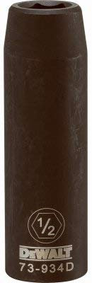 Stanley Consumer Tools DWMT73934OSP 6PT 1/2'' Drive Deep Impact Socket 1/2 SAE - Quantity 4