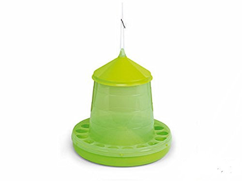 Geflügelfutterautomat Geflügelfuttersilo Geflügelfuttertrog 4 kg grün