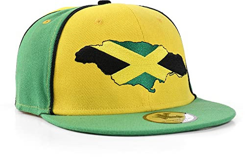 Underground Kulture Jamaica Adjustable Flat Peak Snapback Hat World Cup Baseball Cap