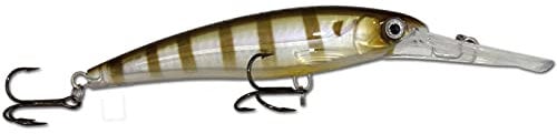 Angel-Berger Wild Devil Baits Deep Diver Wobbler Hardbait Kunstköder (Ghost Perch, 120mm)
